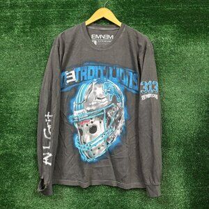 NFL Detroit Lions x Eminem Lions 313 All Grit Slim Shady Helmet Eminem LS Shirt